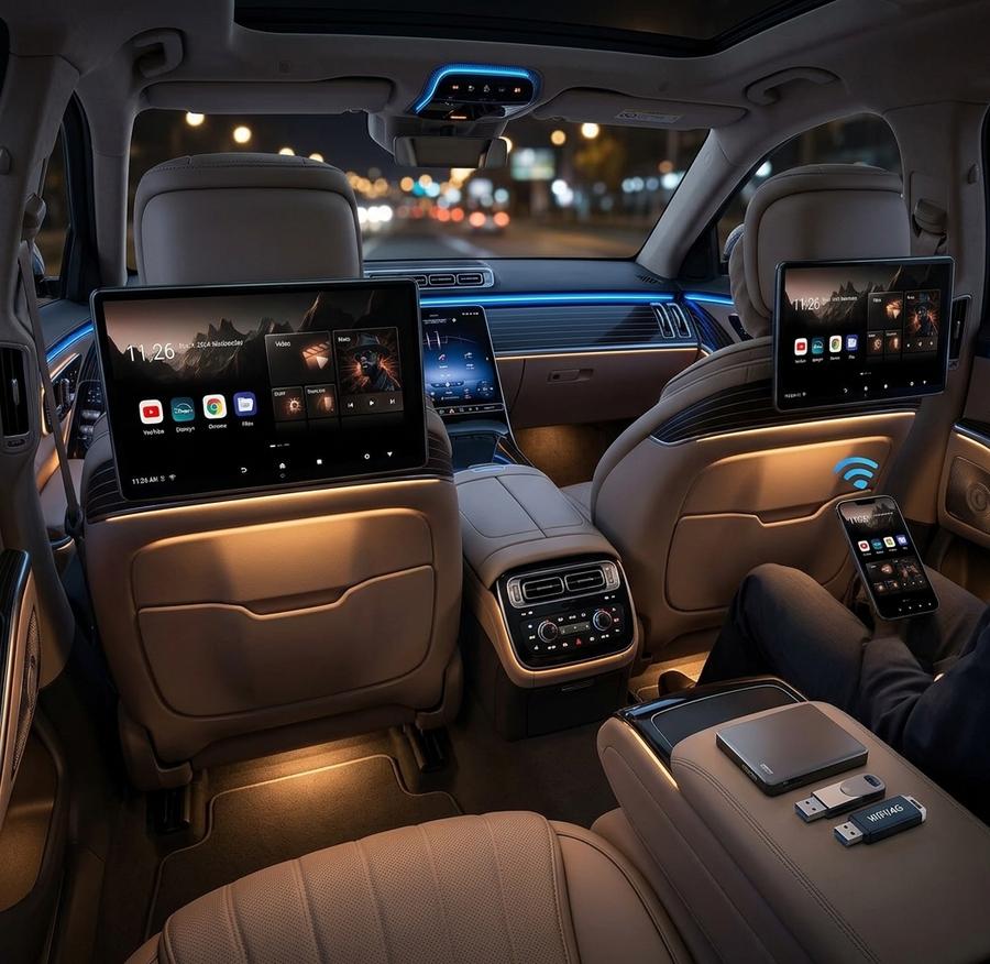 Android car headrest monitor 4K review